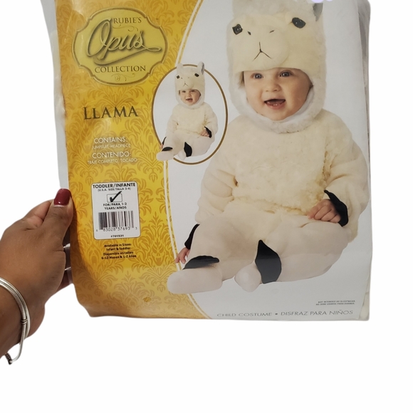 Llama Cream Toddler Costume - Picture 1 of 7